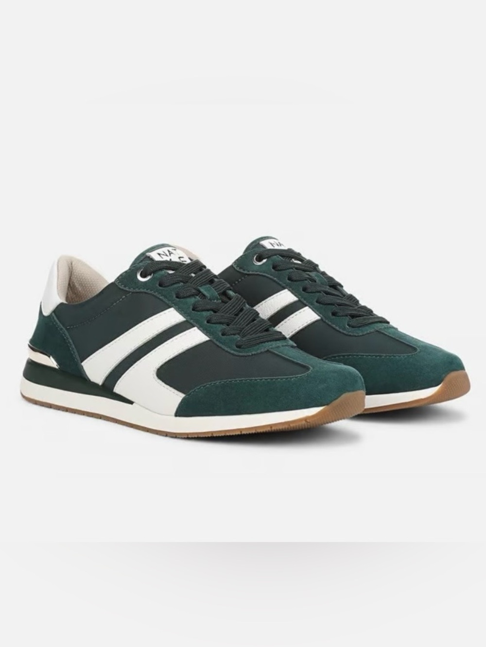 Naturalizer Women's Dark Green and White Sneakers